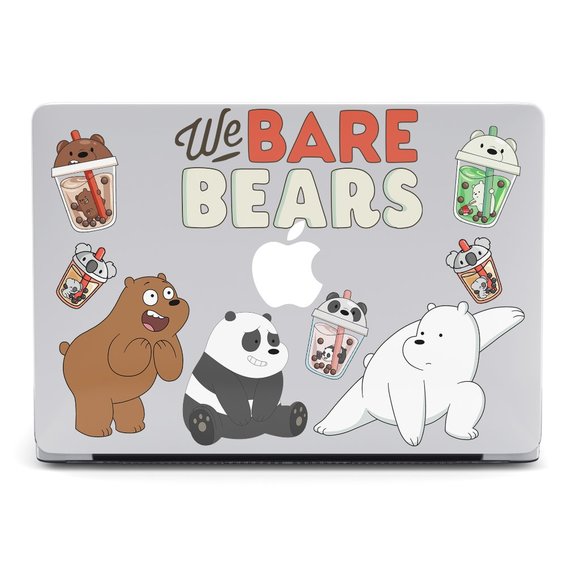 Cartoon We Bare Bears case for apple MacBook All Generations Air Pro - Picture 1 of 7